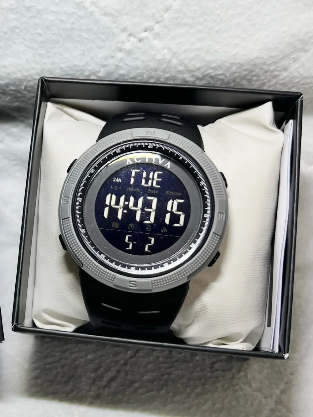 NEW! Activa Men's Digital Sport Watch in Black and Grey